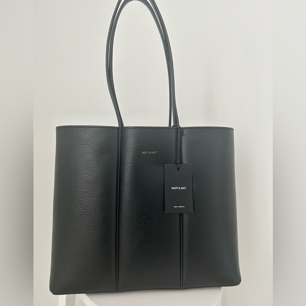 Matt & Nat Sleek Black Tote